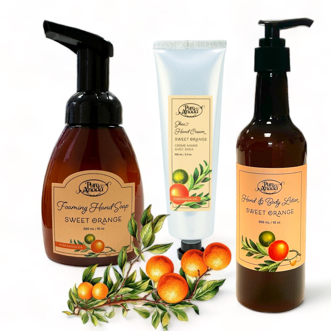 Sweet Orange Natural Hand & Body Lotion 300ml - Pure Anada CLEARANCE