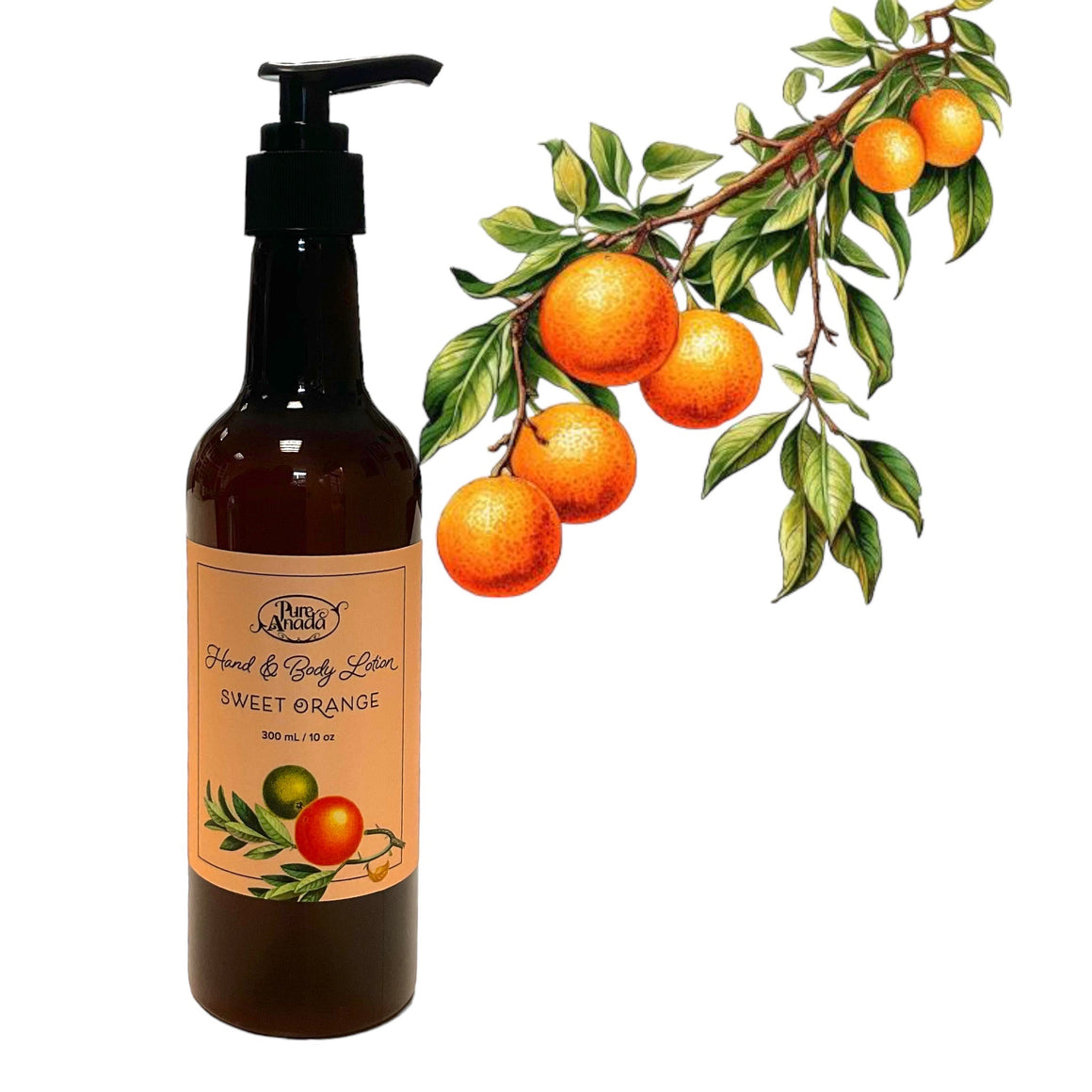 Sweet Orange Natural Hand & Body Lotion 300ml - Pure Anada CLEARANCE