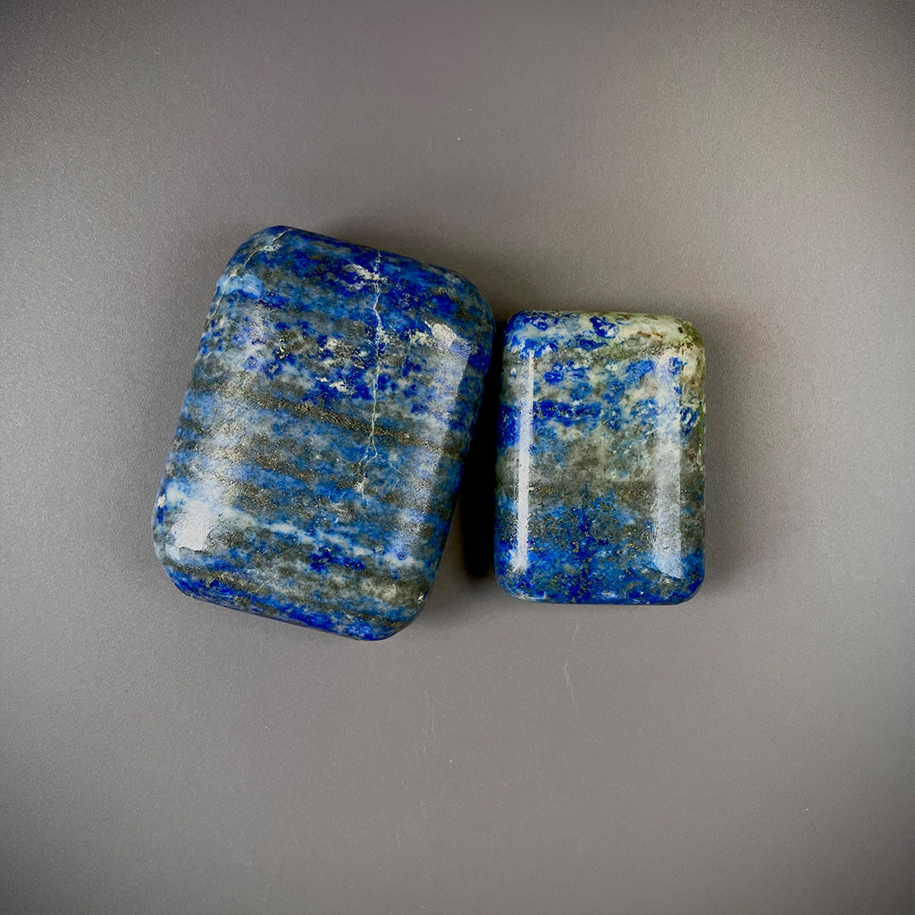 Lapis Lazuli Crystal Palm Stone - Metaphysical Reiki Spa