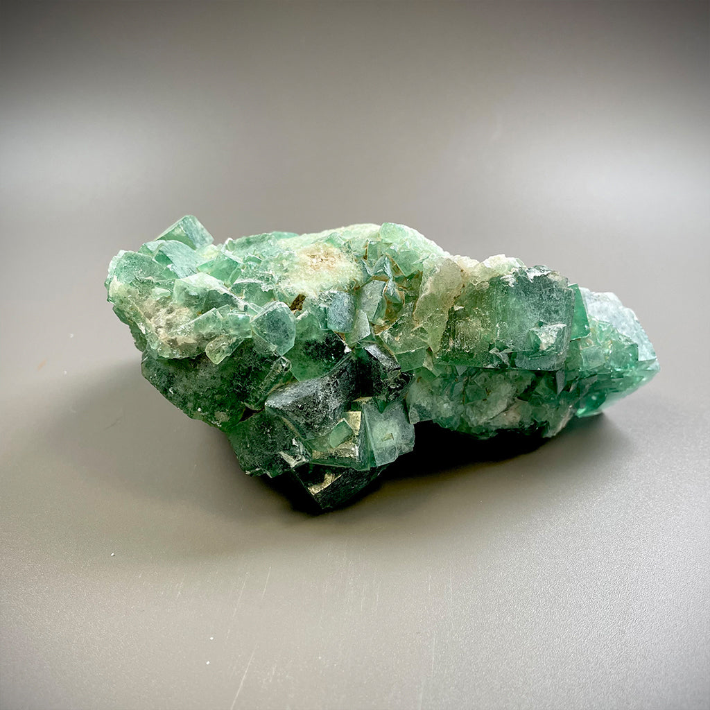 Large Raw Green Cubic Flourite Clusters