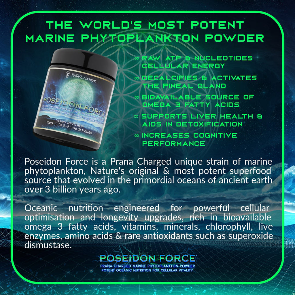 Poseidon Force Marine Phytoplankton Powder - 100g (50 servings)