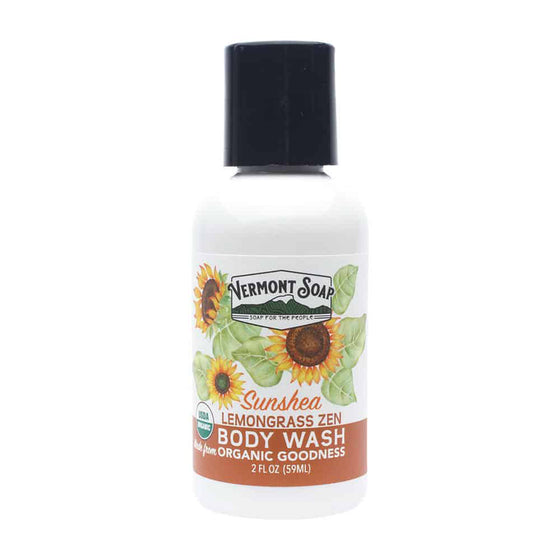 Lemongrass Zen Organic Body Wash - Vermont Soap