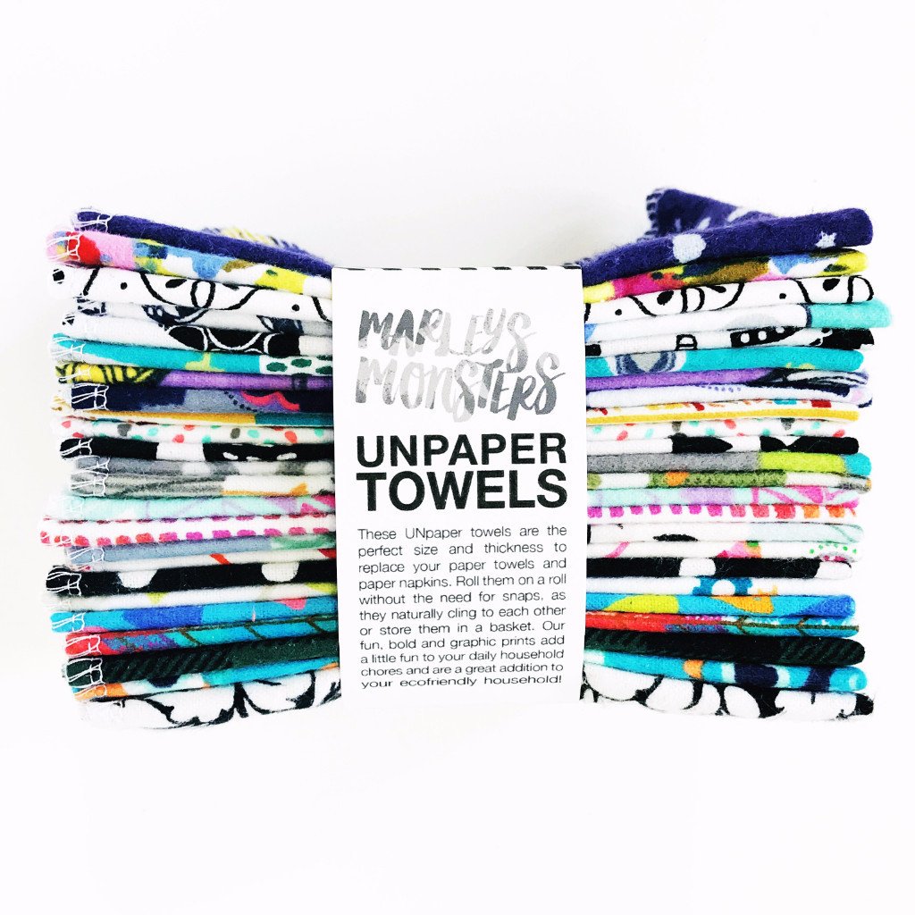UNpaper Towels x 12 - Vintage Lemons by Marley's Monsters