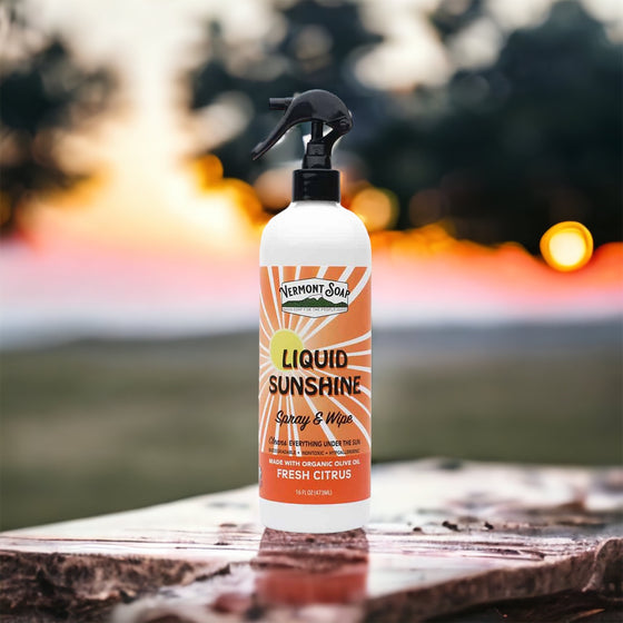 Liquid Sunshine Spray & Wipe Surface Cleaner - Vermont Soap