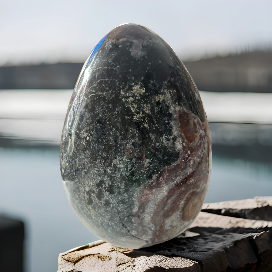 ***Pink Ocean Jasper Extra Large Crystal Egg - 27KG *** - ONLY ONE AVAILABLE
