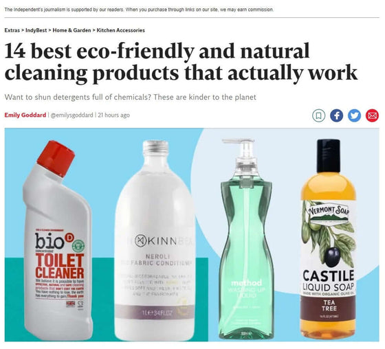 Overall Winner - Best eco friendly Cleaning Product - The Independent