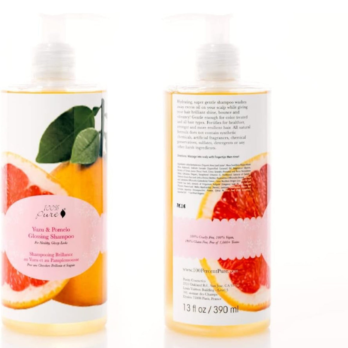 Yuzu and Pomelo Glossing Shampoo- 100% Pure