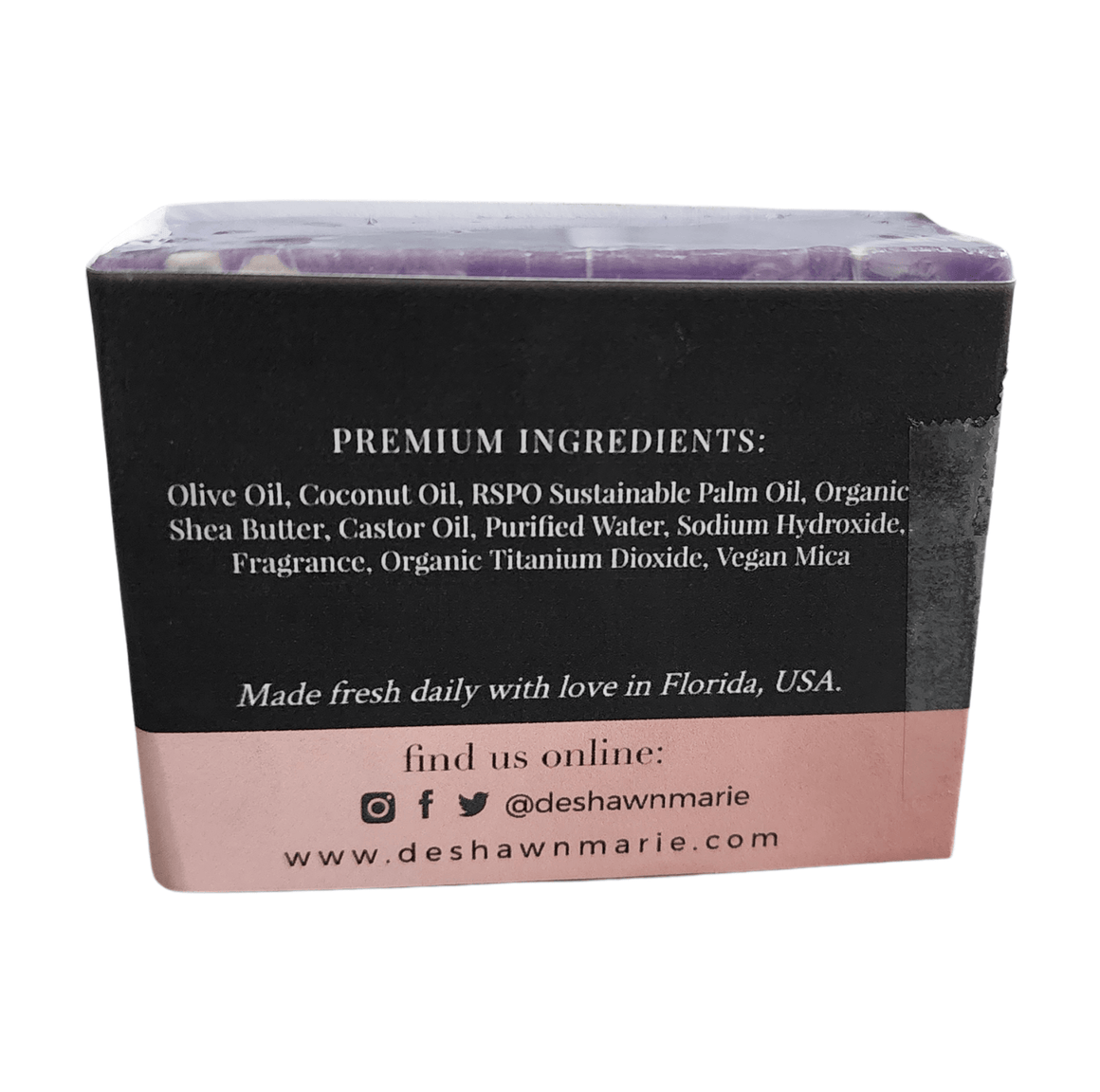 Purple Peach Soap Bar - Soap Boutique