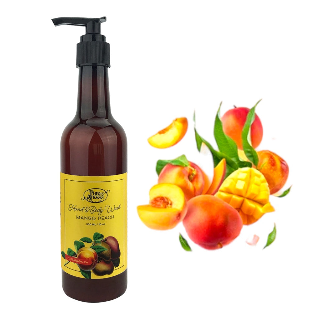 Mango Peach Natural Hand & Body Wash 300ml - Pure Anada