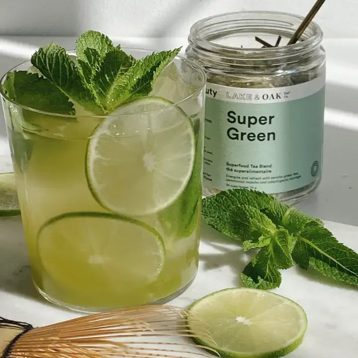 Super Green – Organic Superfood Tea Blend (226.8g) | Lake & Oak-Live in the Light Naturally Ltd