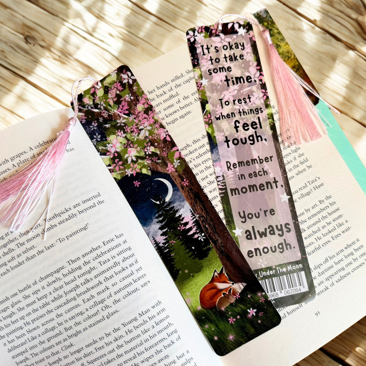Bookmark with tassel: Take Some Time