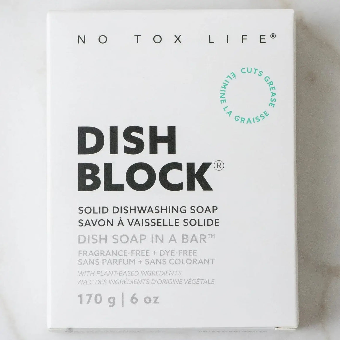 Dish Block® Solid Dish Soap 6 oz No Tox Life