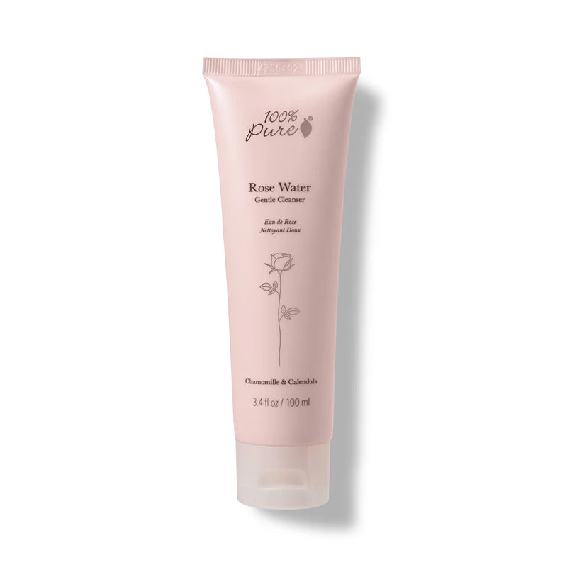 Rose Water Gel Cleanser 100ml 100% Pure-Live in the Light Naturally Ltd