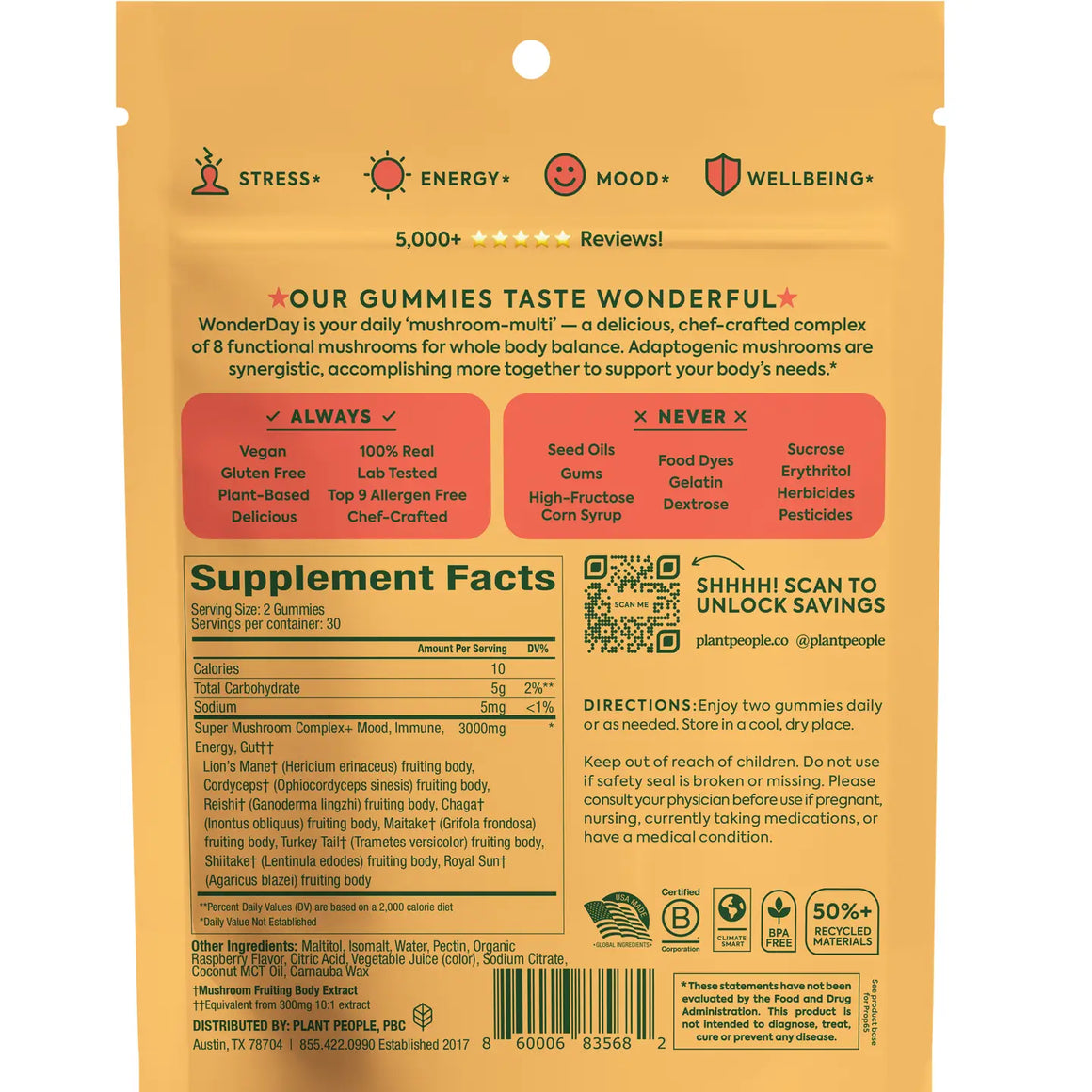 Wonderday - Super Mushroom Gummies