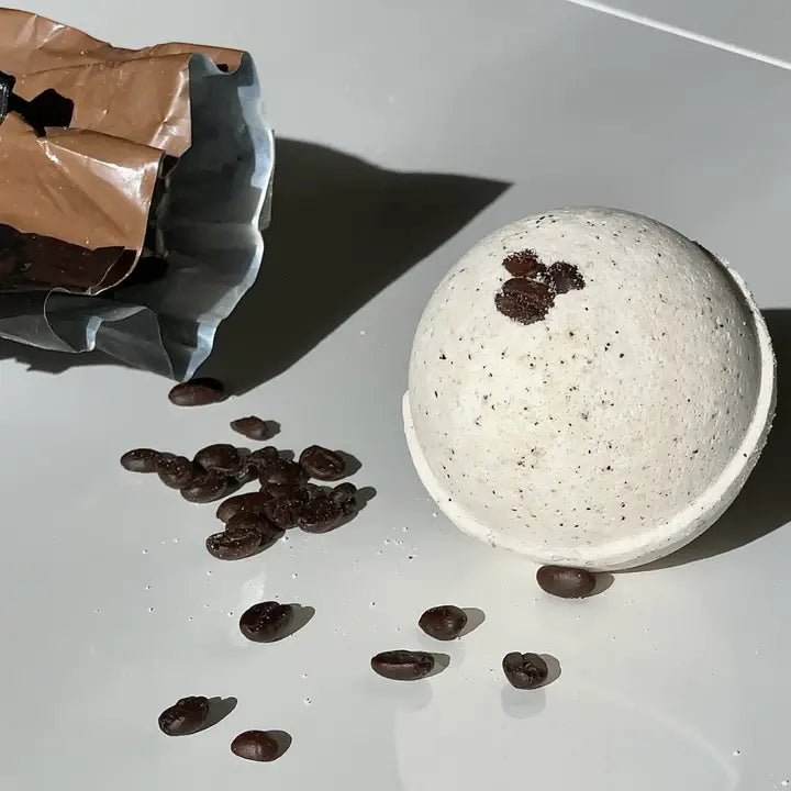 Cappuccino and Tiramisu Large Bath Bomb - 8oz-Pure Drop-Live in the Light Naturally Ltd