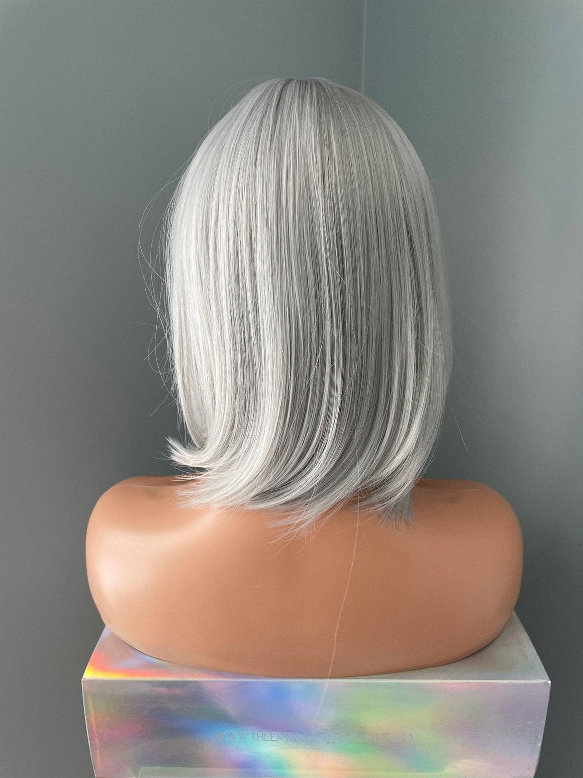 "Yvette" - Short Silver Bob Wig