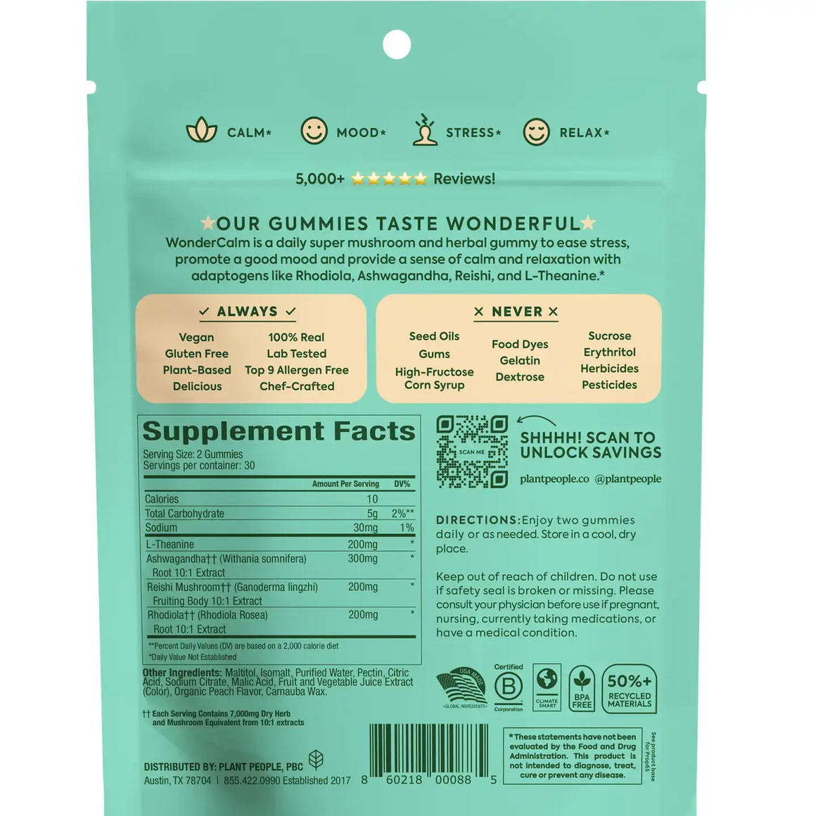 Wondercalm - Super Mushroom Gummies