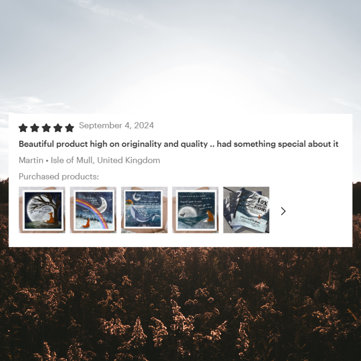 "Broken" Sympathy & Encouragement Card by Fox Under The Moon