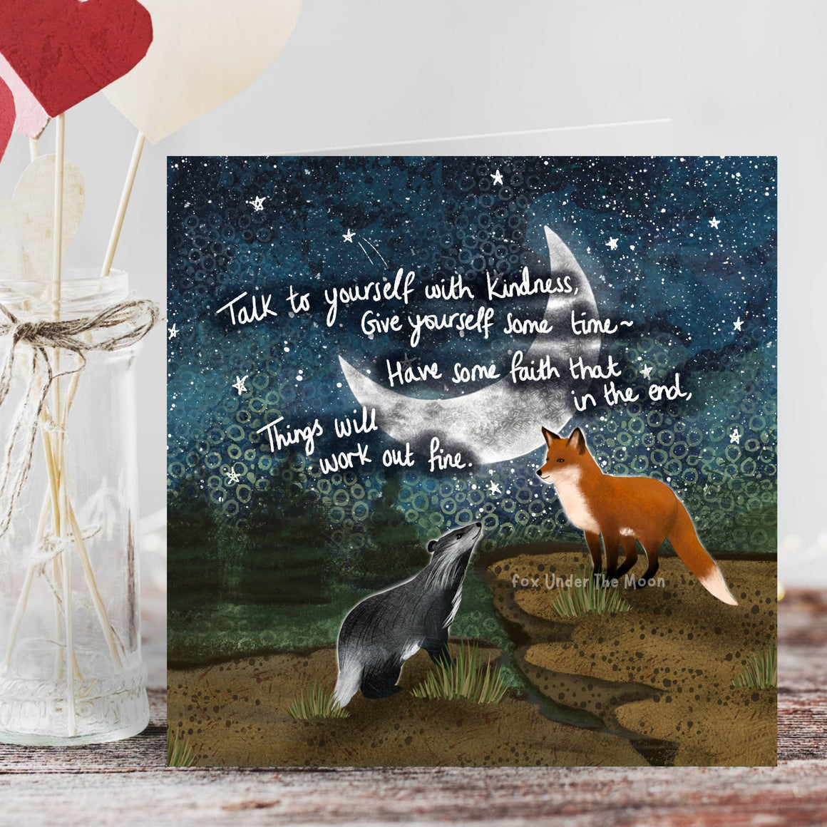 'Have Faith' - Greeting Card by Fox Under The Moon