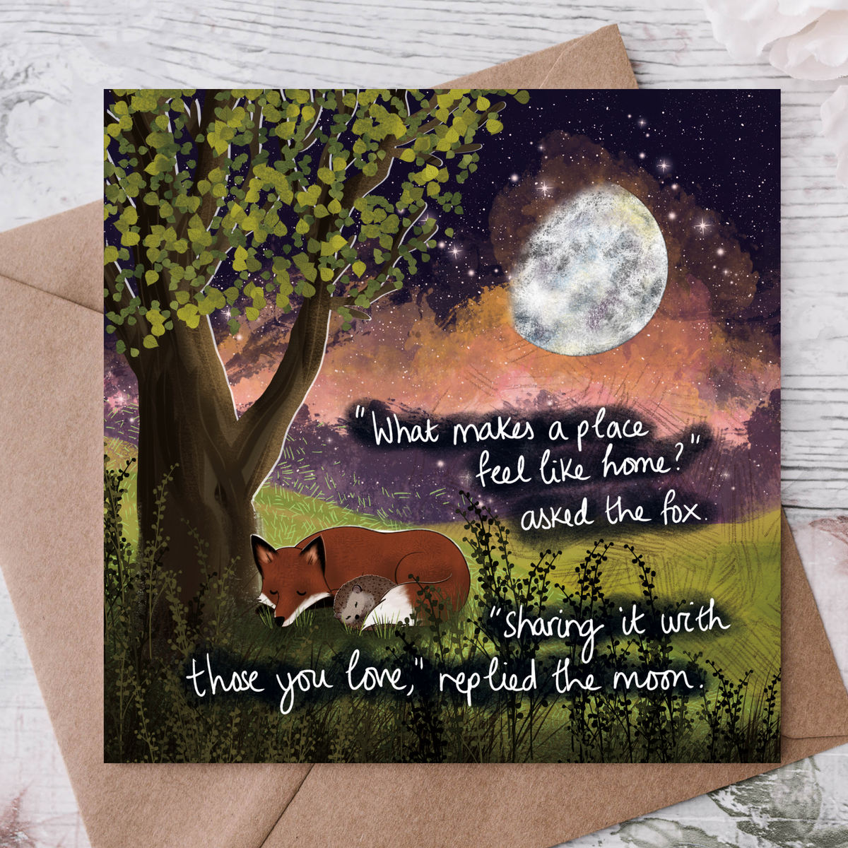 'Feels Like Home' - Fox Under The Moon New Home Card