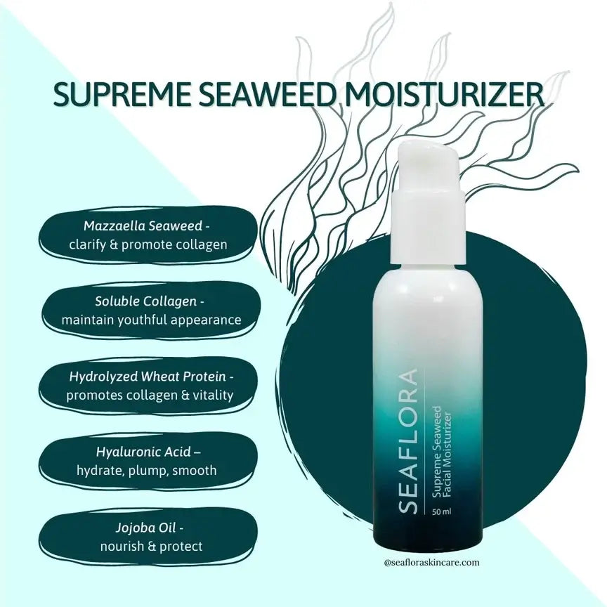 Seaflora Supreme Seaweed Facial Moisturizer 50ml-Live in the Light Naturally Ltd