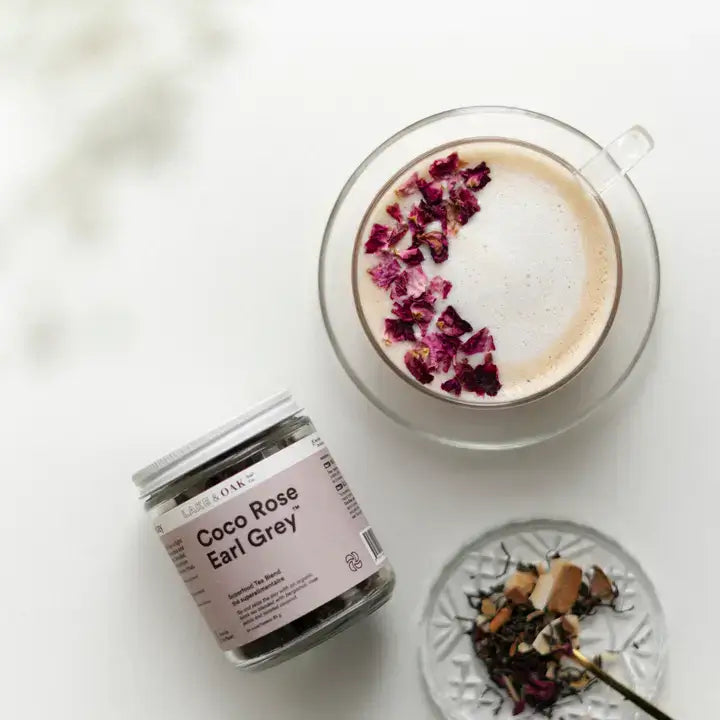 Coco Rose Earl Grey - Superfood Tea Blend 226.8g-Lake Oak Tea-Live in the Light Naturally Ltd