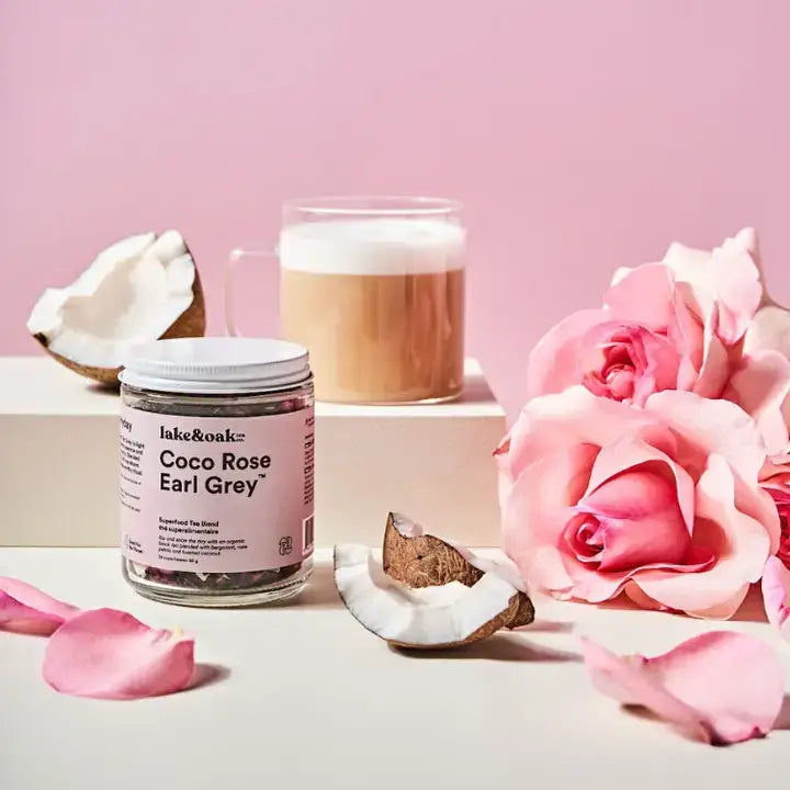 Coco Rose Earl Grey - Superfood Tea Blend 226.8g-Lake Oak Tea-Live in the Light Naturally Ltd