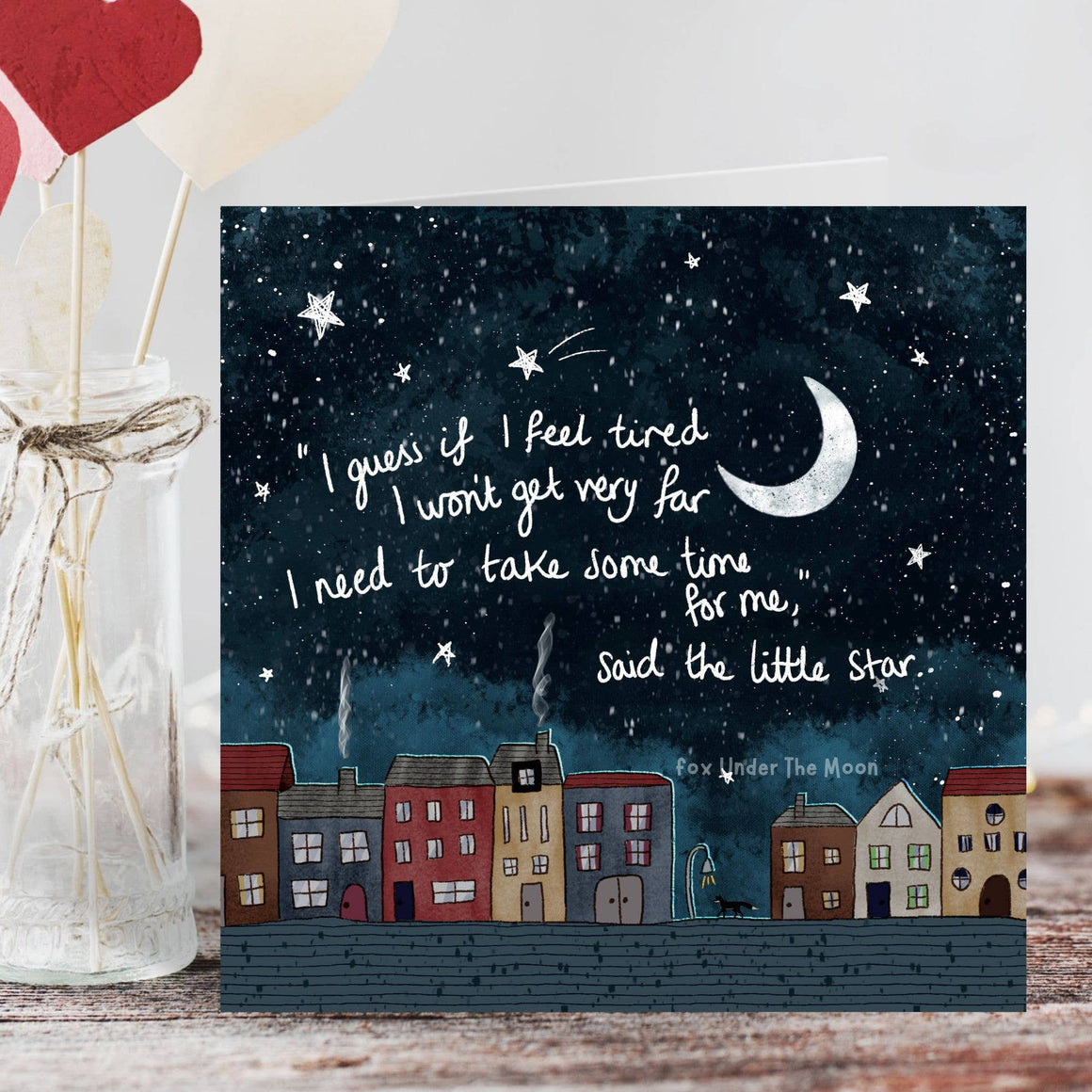 'Time For Me' - Greeting Card by Fox Under The Moon