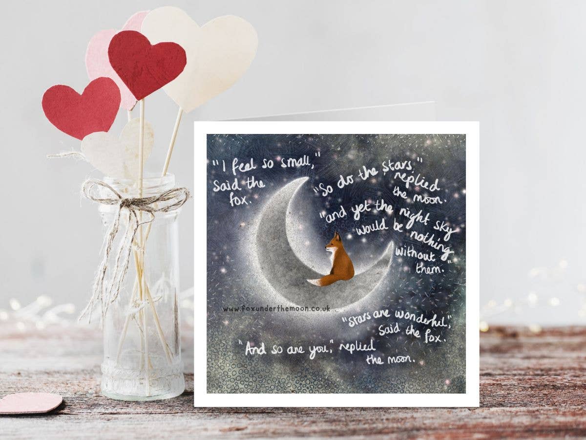 "Small" Encouragement & Reflection Card by Fox Under The Moo