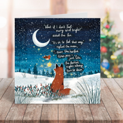 "Darkest Nights" - Christmas Card by Fox Under The Moon