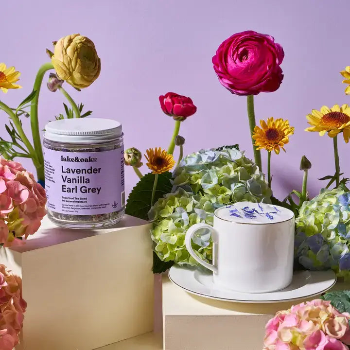 Lavender Vanilla Earl Grey - Superfood Tea Blend 226.8g-Lake Oak Tea-Live in the Light Naturally Ltd