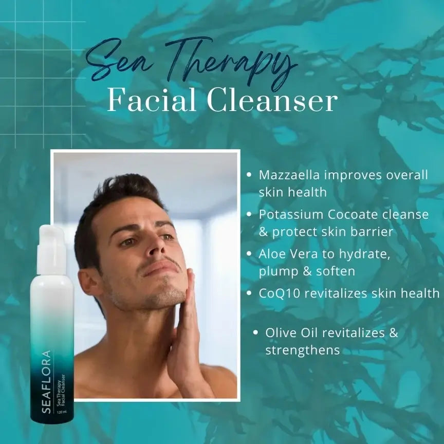 Seaflora Sea Therapy Facial Cleanser 120ml-Live in the Light Naturally Ltd
