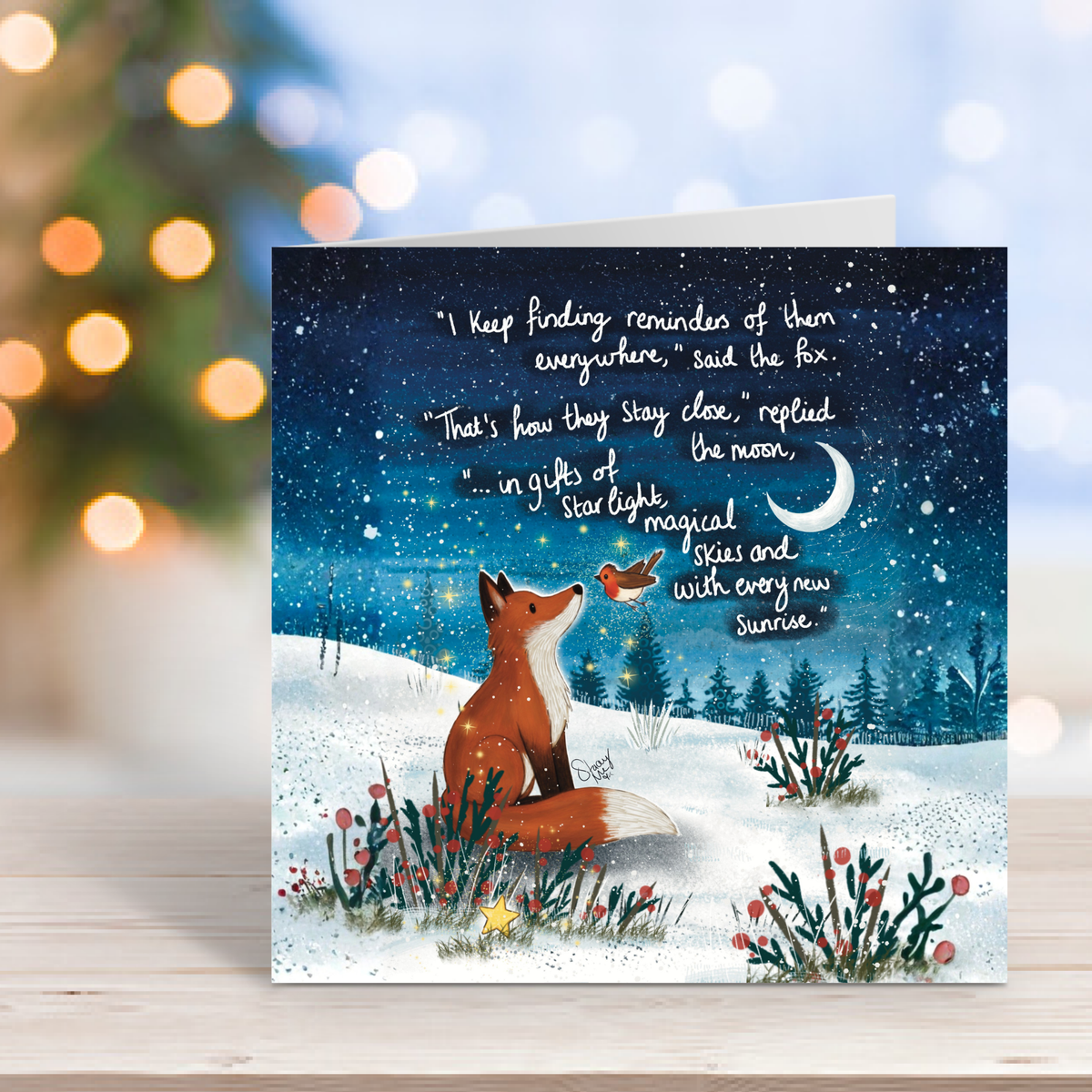 "Reminders" - Christmas Card by Fox Under The Moon