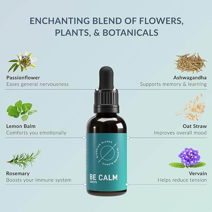CALM Tincture 30ml - Blooming Blends-Live in the Light Naturally Ltd