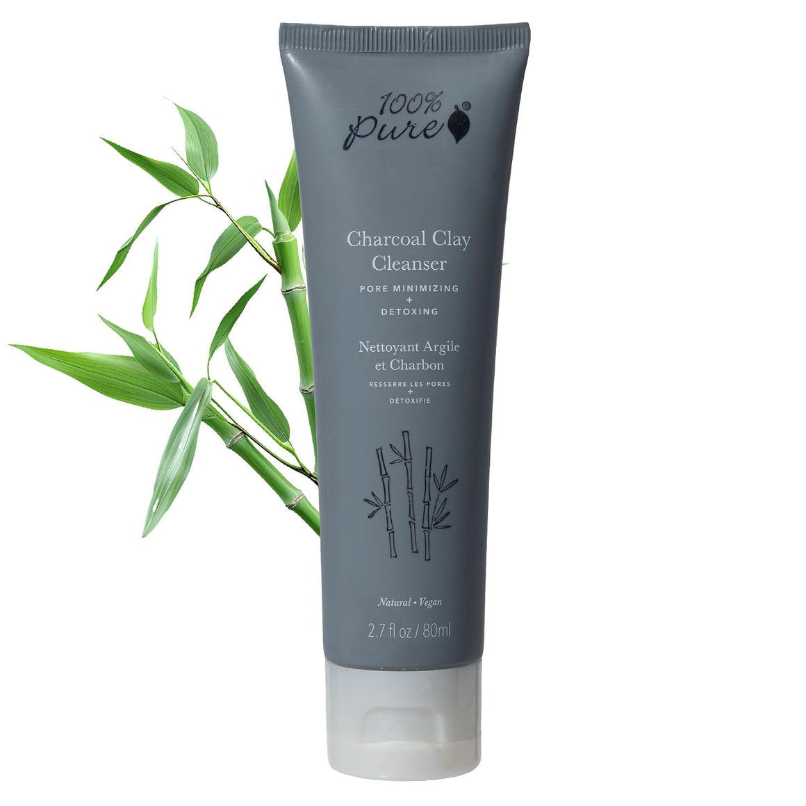 Charcoal Clay Cleanser - 100% Pure