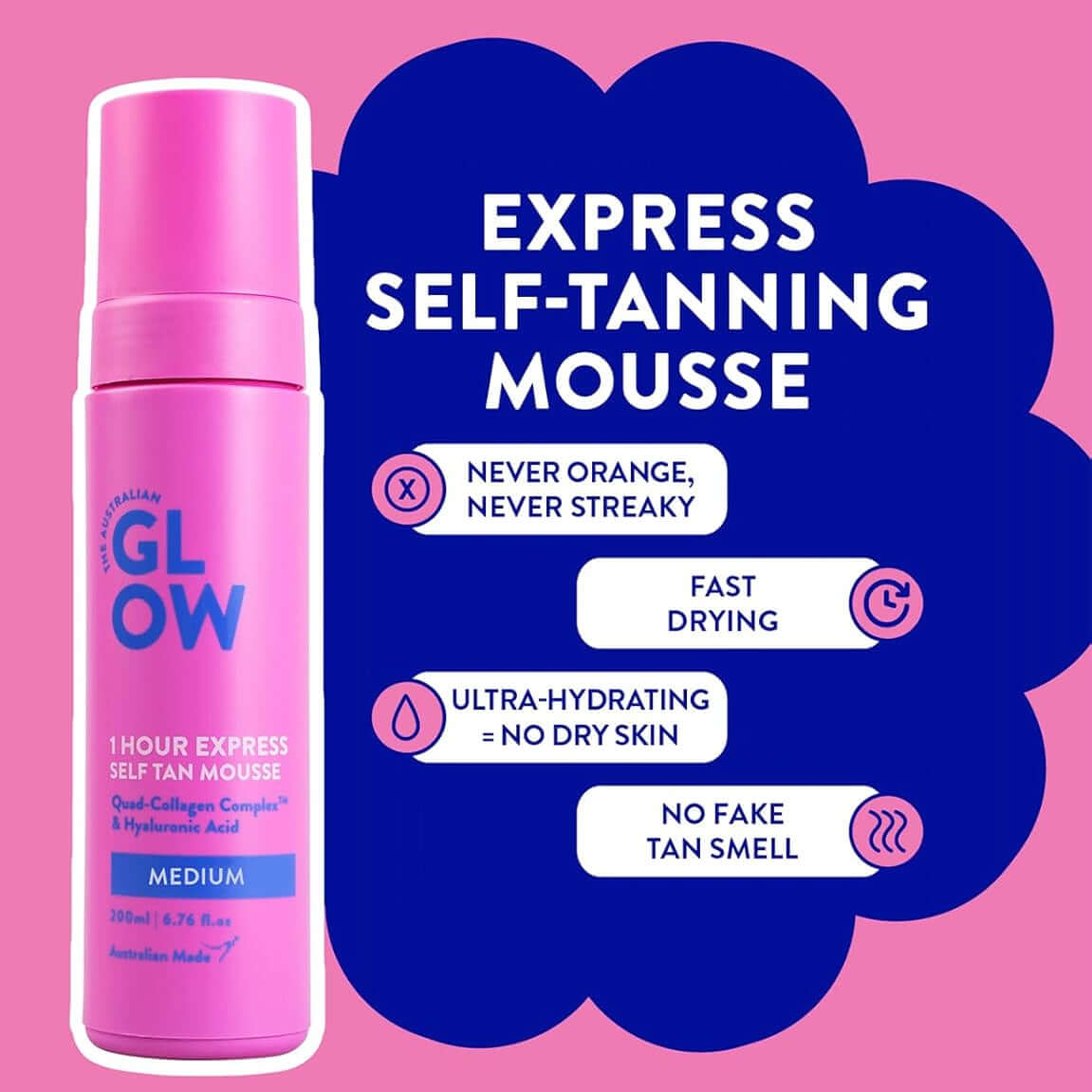 GLOW EXPRESS MOUSSE - MEDIUM