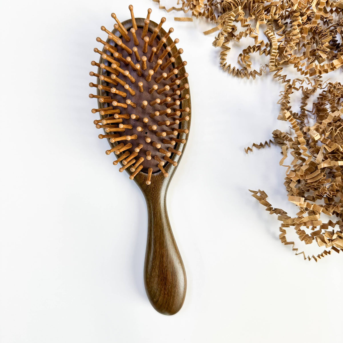Sandalwood Hair Brush & Scalp Massager - Smile Boutiques