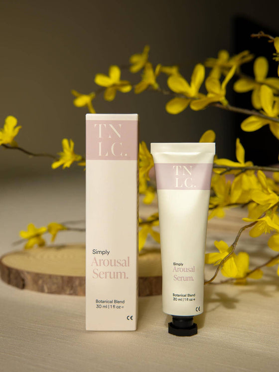 Simply Arousal Serum 30ml, a botanical intimacy serum for enhancing arousal and intimate moments.