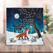 "Twice As Bright" - Christmas Card by Fox Under The Moon