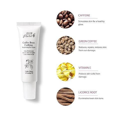 Coffee Bean Caffeine Eye Cream- 100% Pure