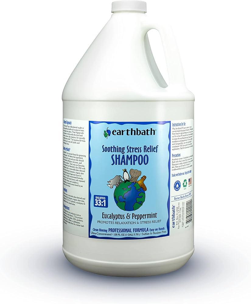 Shampooing pour chien Earthbath Eucalyptus &amp; Menthe poivrée 472ml