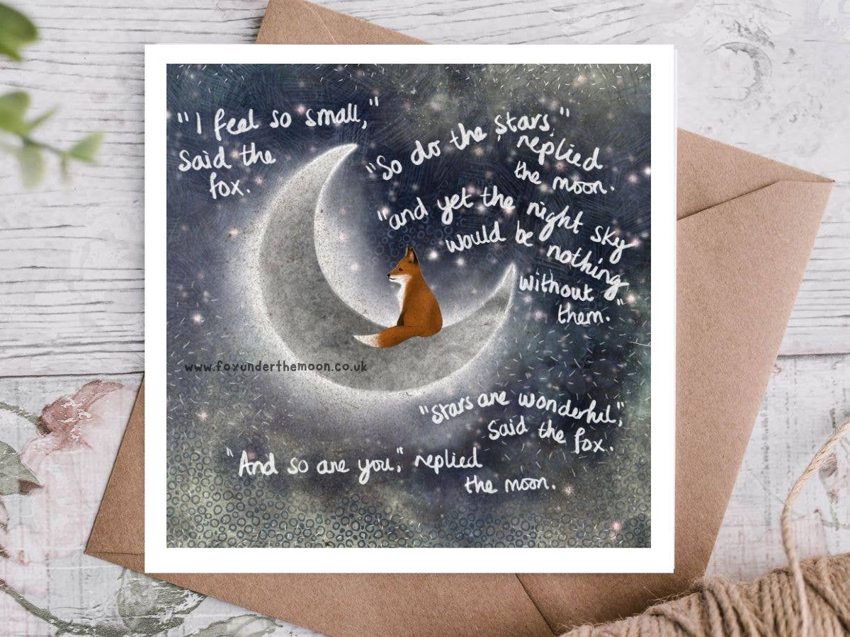 "Small" Encouragement & Reflection Card by Fox Under The Moo