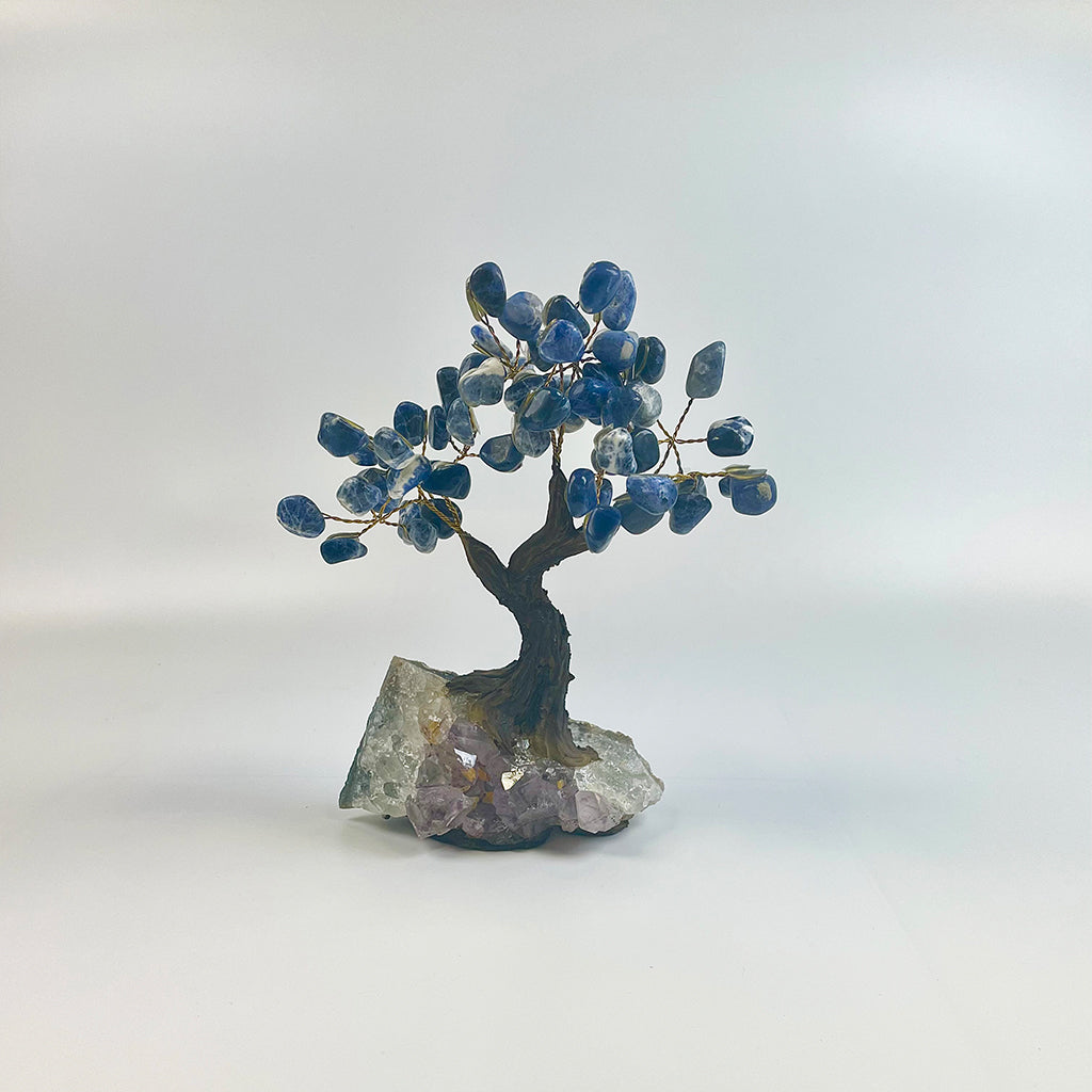 Sodalite Gemstone Tree 7" - Handmade by Brazil Gems