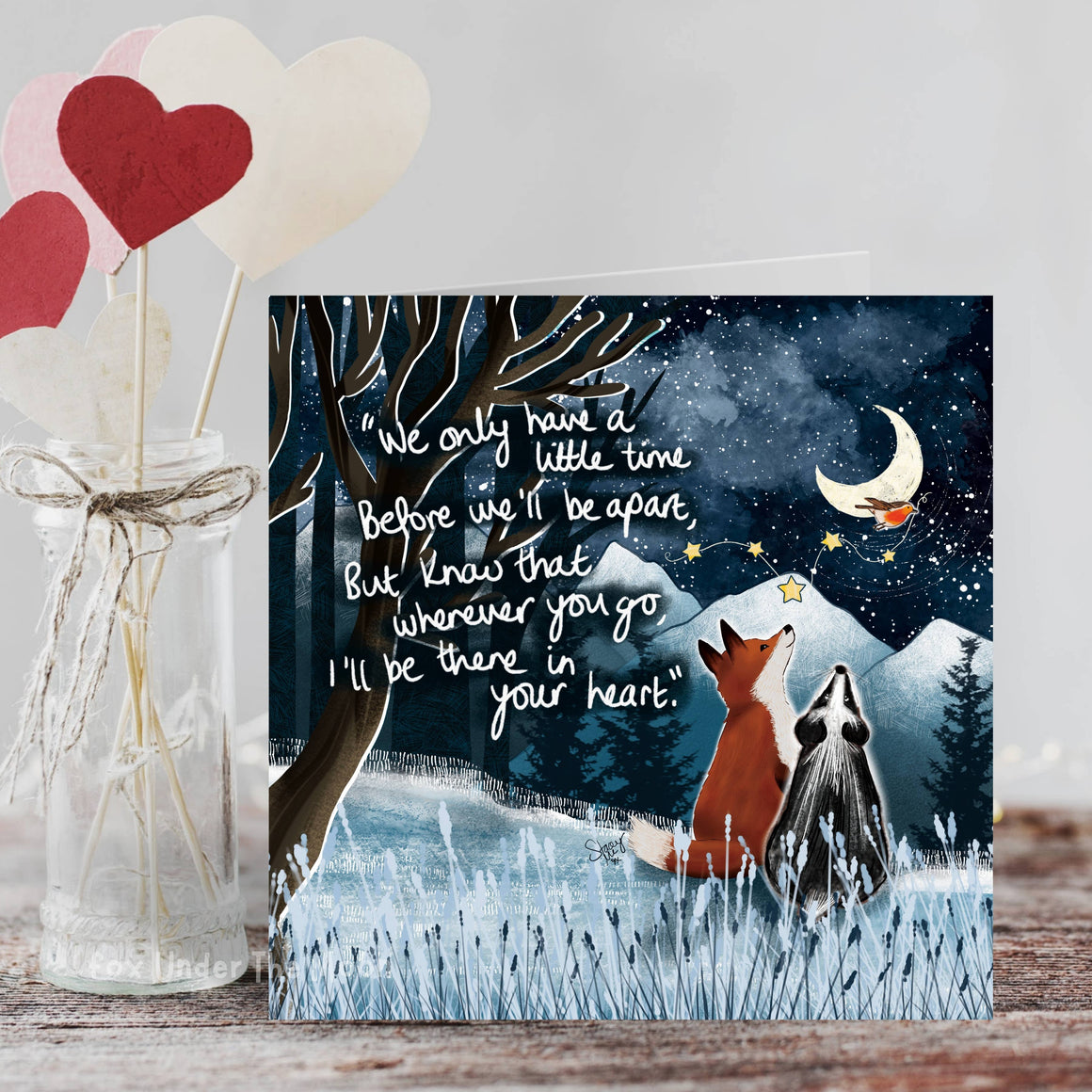 'A Little Time' - Greeting Card From Fox Under The Moon
