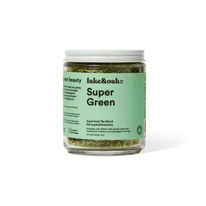 Super Green – Organic Superfood Tea Blend (226.8g) | Lake & Oak-Live in the Light Naturally Ltd