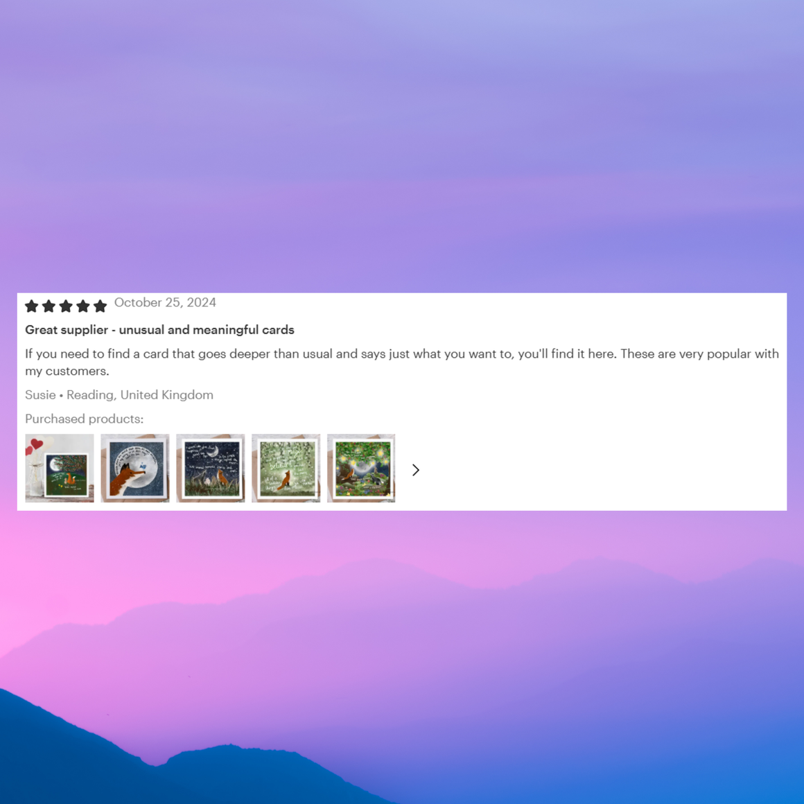 ‘It’s OK’ Encouragement Greeting Card by Fox Under The Moon