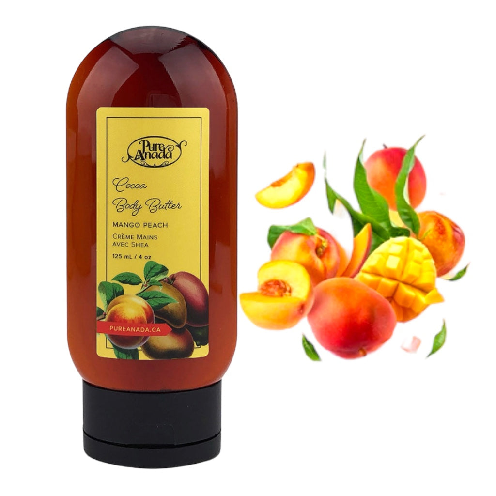 Mango Peach Natural Cocoa Body Butter 125ml - Pure Anada