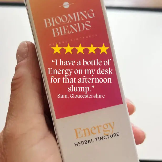 Energy Herbal Tincture 30ml - Blooming Blends-Live in the Light Naturally Ltd