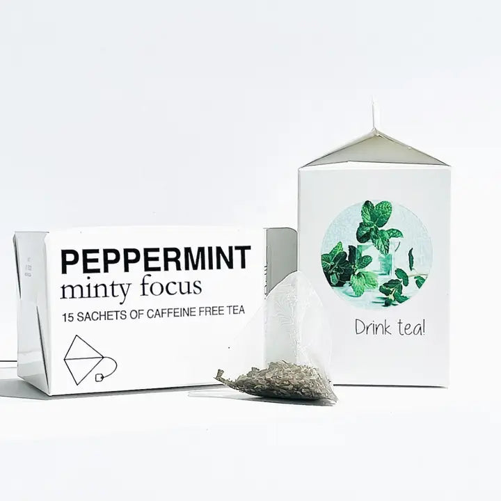 Minty Focus 15 Sachets of Peppermint Tea 226.8g-Pure Drop-Live in the Light Naturally Ltd