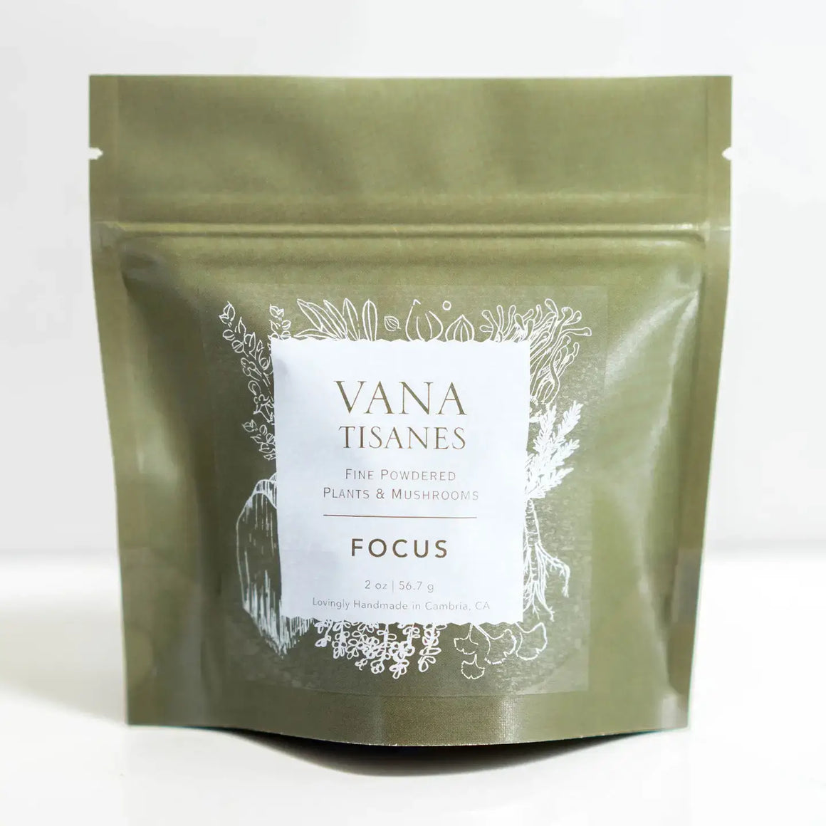 Focus Plant & Mushroom Powder For Brain Health